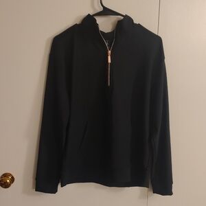 Skechers Womans Black Zip-Up Sweater